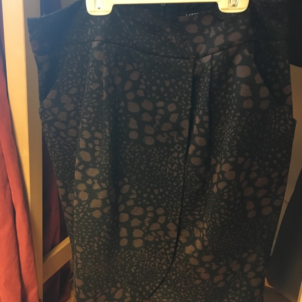 Larry Levine faux wrap Skirt